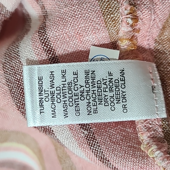 CATO Women's Pink Striped Front Zip Thin Jacket -Size Large - Picture 10 of 15